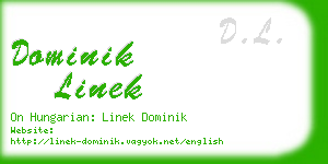 dominik linek business card